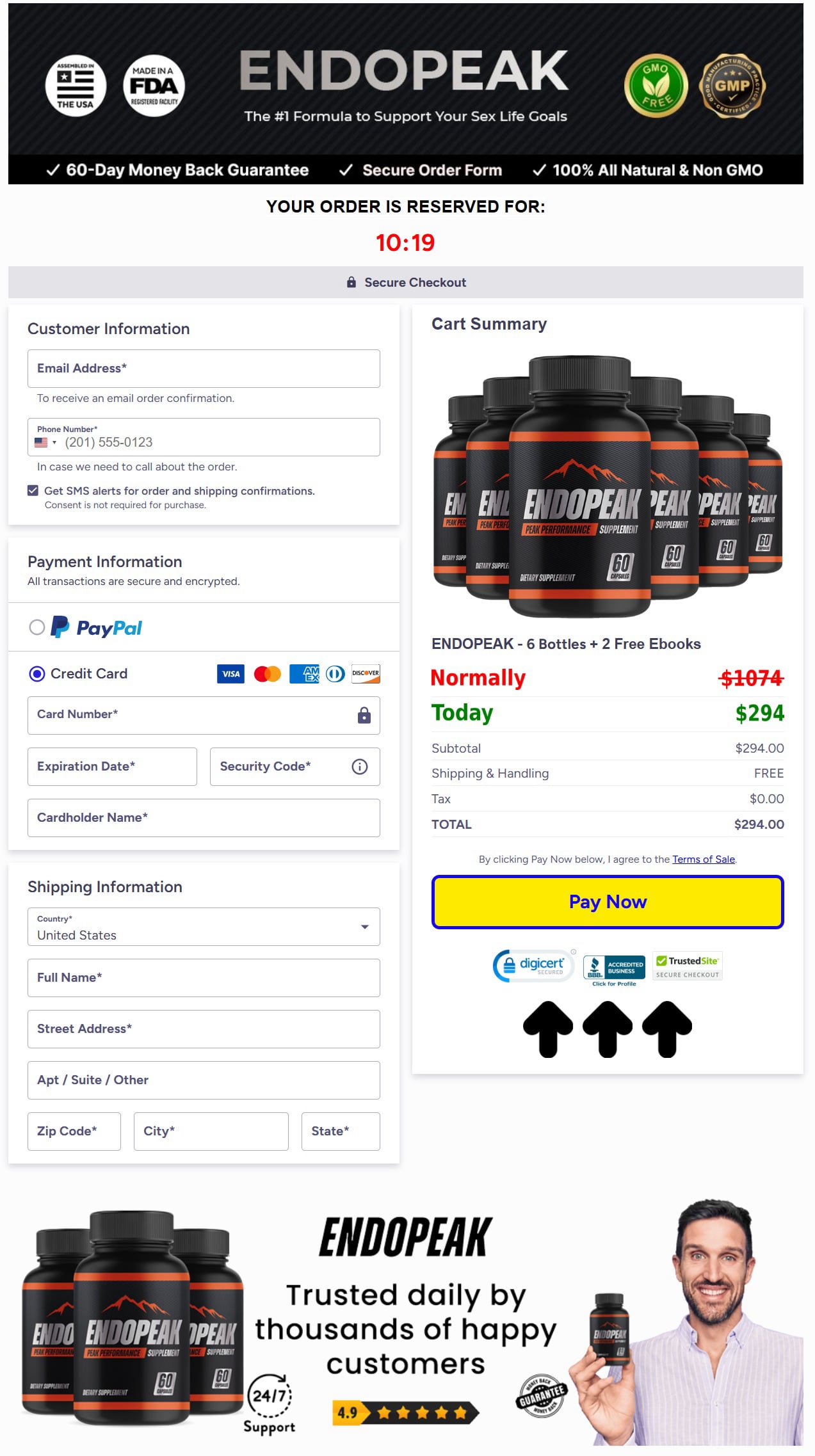 EndoPeak checkout image